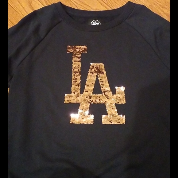 🥰LA Dodgers '47 Navy Pullover, Medium 💕 - Picture 8 of 14